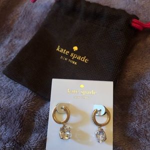 Kate Spade Bright Ideas Pave Drop Gold Earrings